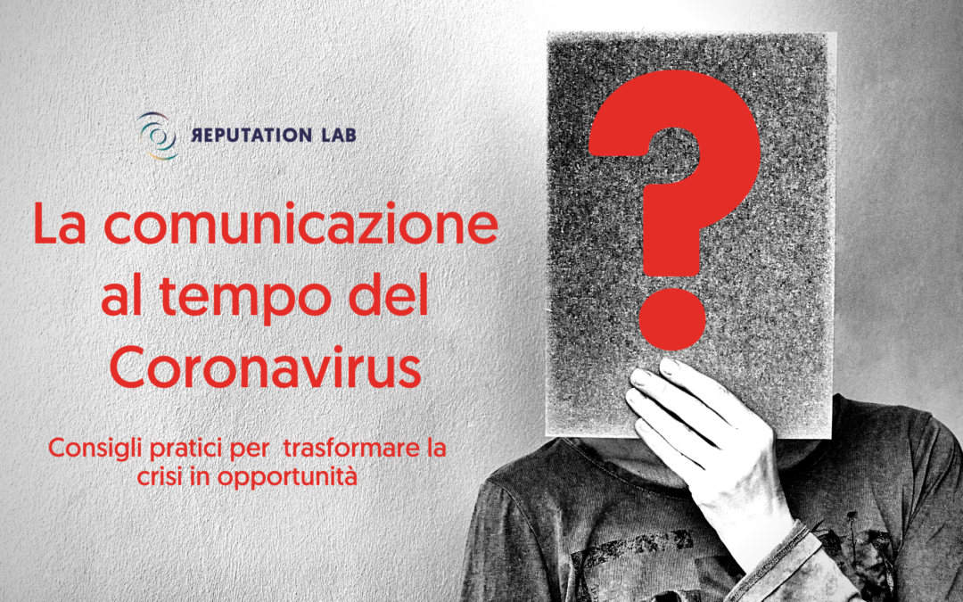 La comunicazione di crisi al tempo del Coronavirus