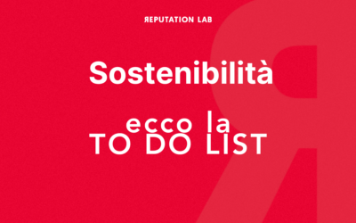 Sostenibilità. Ecco la TO DO LIST